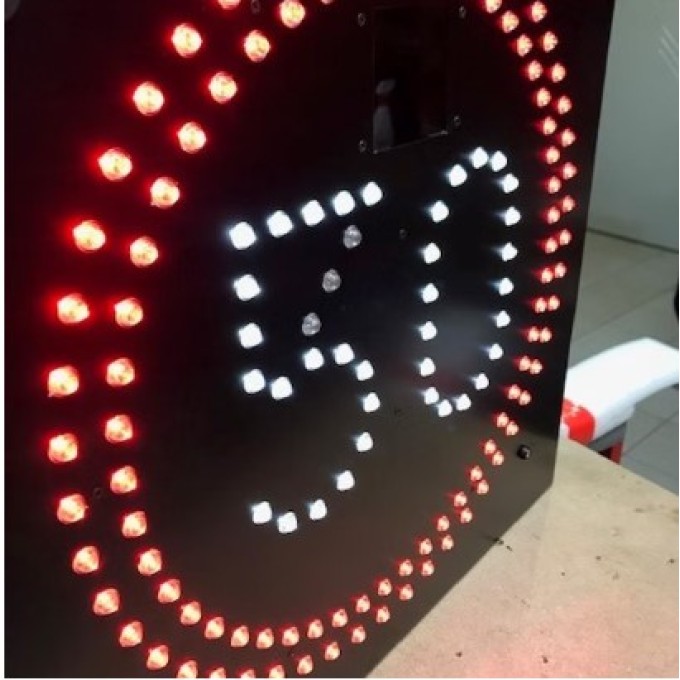 Indicator LED limitare viteza - 600mm